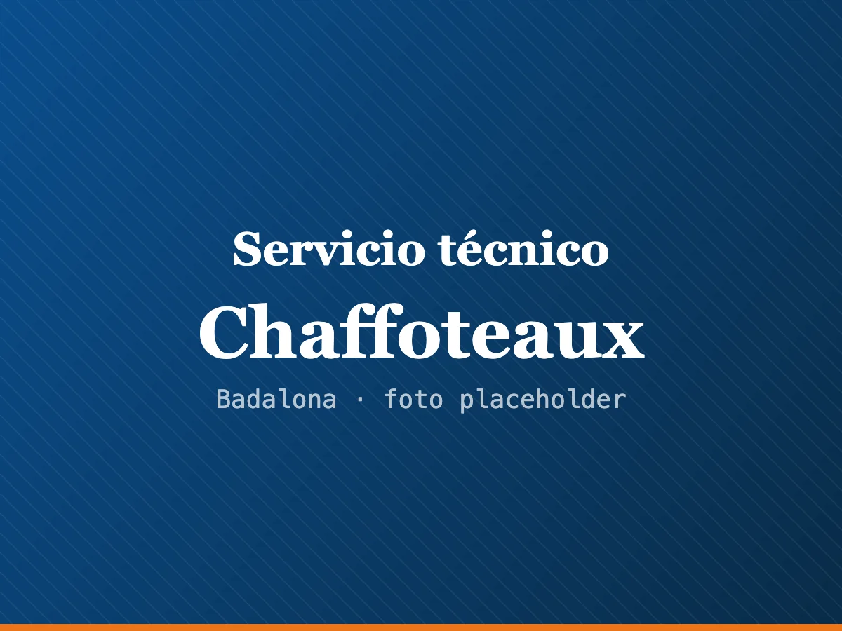 Servicio técnico de calderas Chaffoteaux en Sabadell