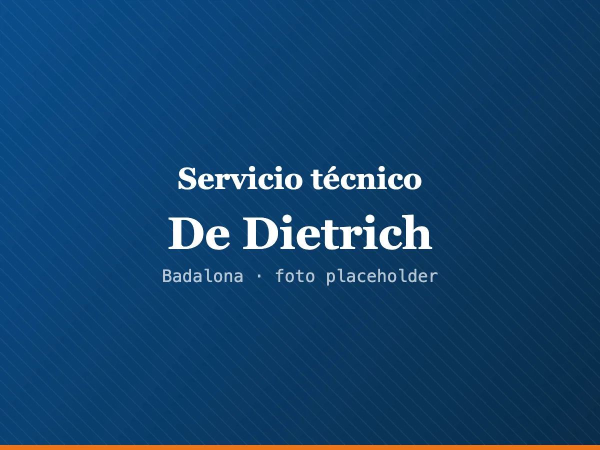 Servicio técnico De Dietrich en Sabadell
