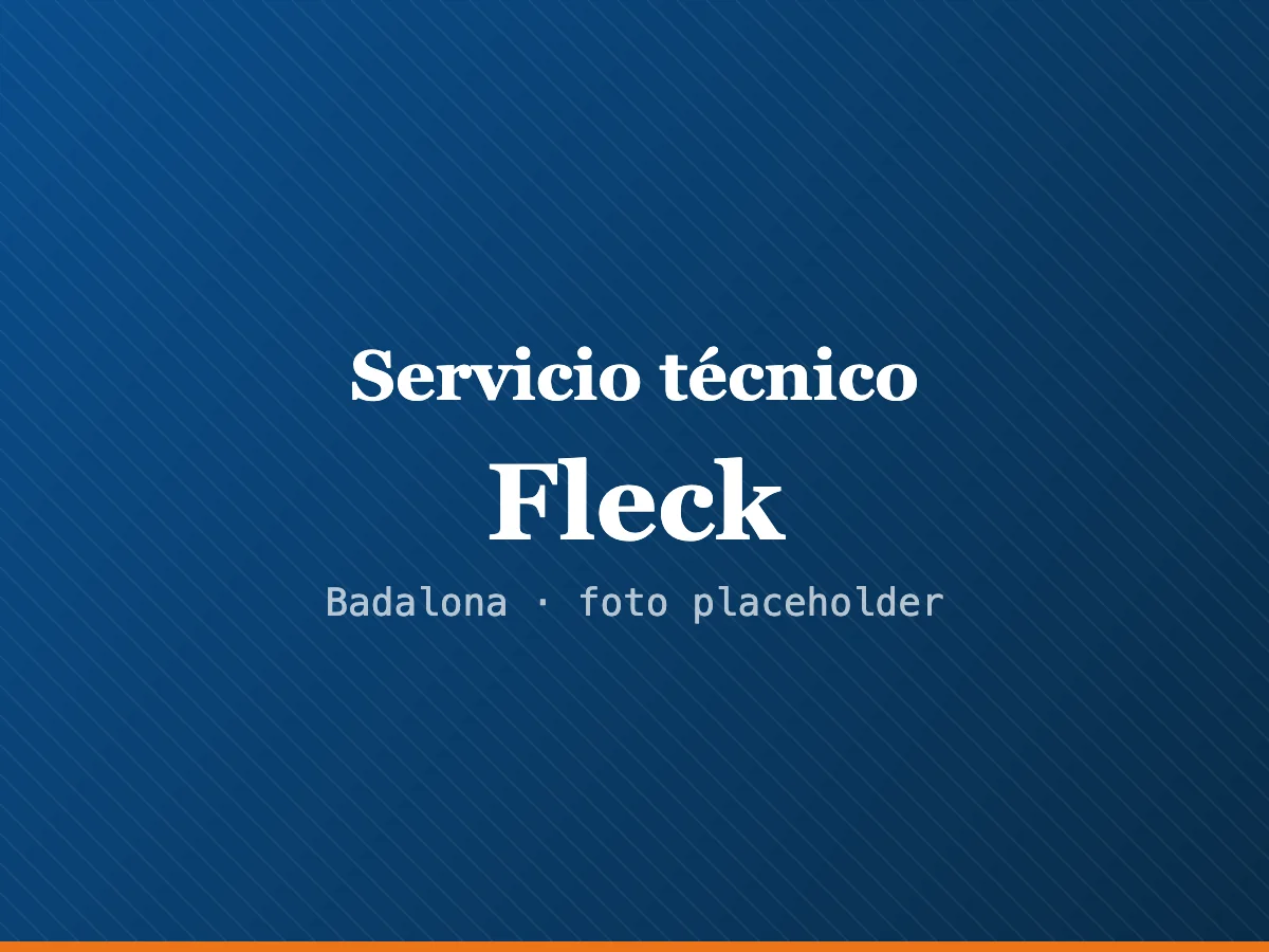 Servicio técnico de calderas Fleck en Sabadell