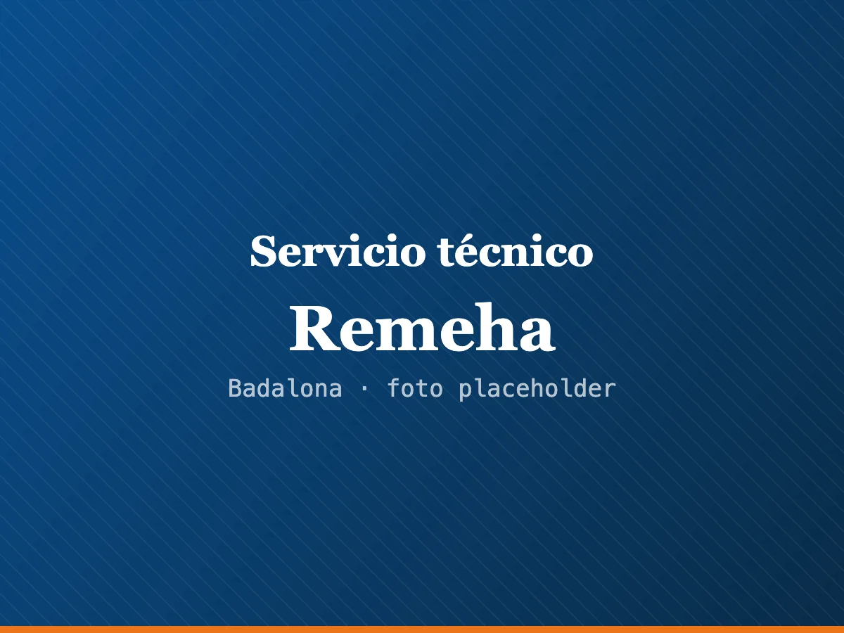 Servicio técnico Remeha en Sabadell